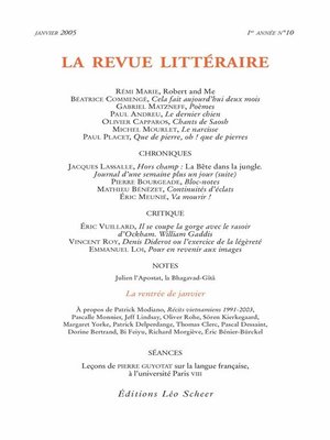 cover image of La Revue Littéraire N°10
